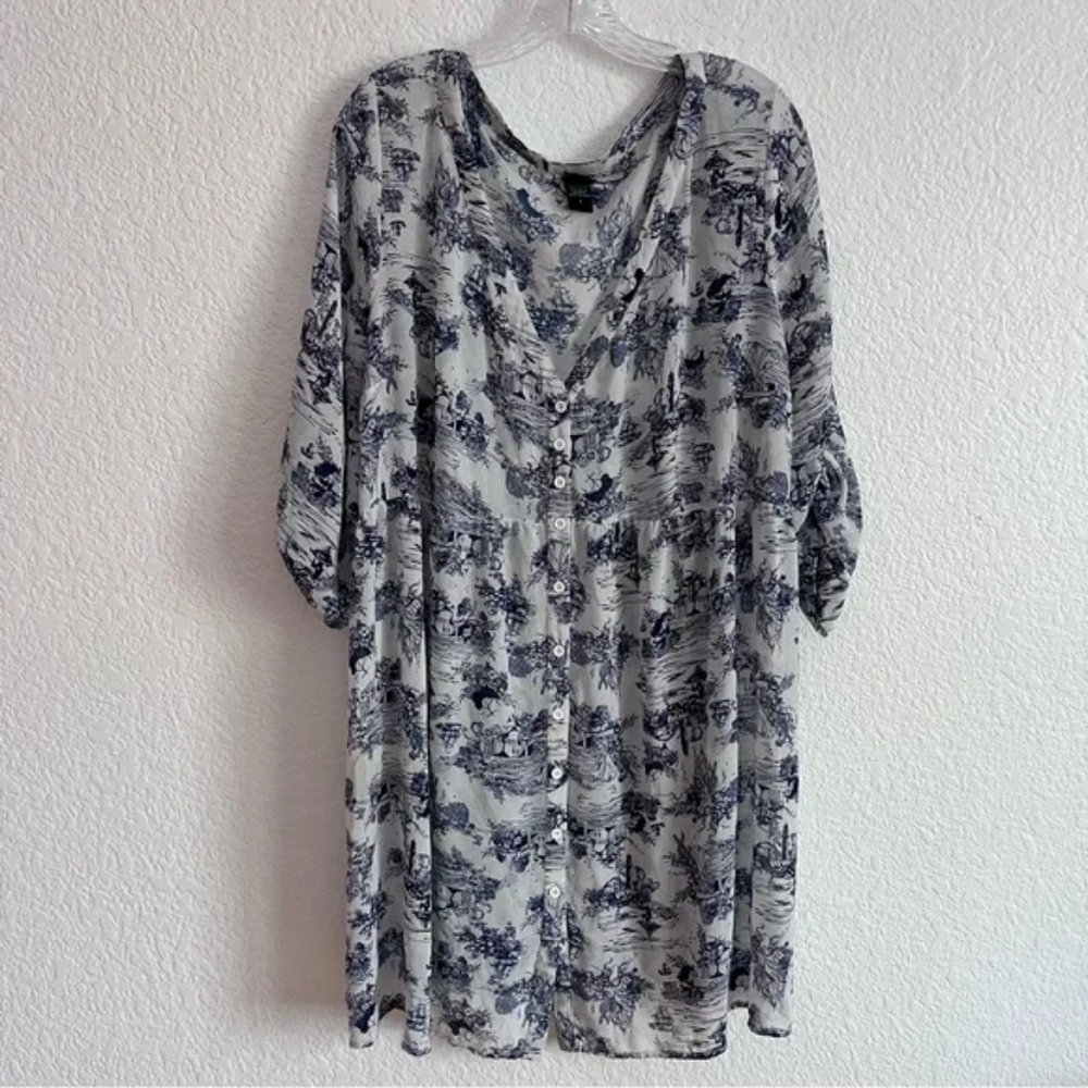 Sz 3 Torrid little mermaid chiffon shirt dress